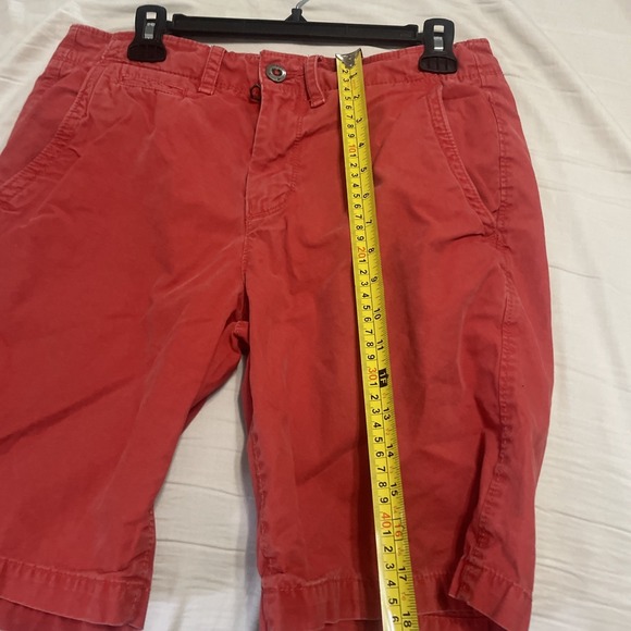 American Eagle Outfitters Shorts Mens Prep Length Chino Size 30 Red 9" Inseam - Picture 5 of 8